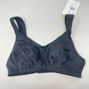 Amoena Isadora Wirefree Bra Black Size 32B New 44114
